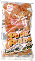 Carolina Country Snacks Fried Pork Rinds Sweet Mild Barbecue