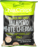 Chia Crisps Jalapeño White Cheddar