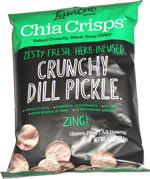 Chia Crisps Crunchy Dill Pickle