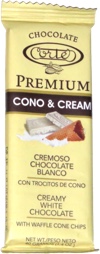 Premium Cono & Cream Creamy White Chocolate with Waffle Cone Chips