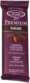 Premium Cacao Creamy Milk Chocolate with Cacao Nibs