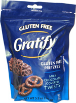 Gratify Gluten Free Pretzels Milk Chocolate Covered Twists