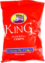King Potato Crisps Cheese & Onion