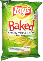Lay's Baked Cream, Herb & Onion Flavour