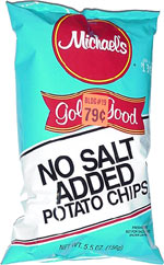 Michael's Gold n' Good No Salt Added Potato Chips