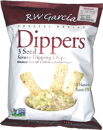 RW Garcia Dippers 3 Seed Savory Dipping Chips Himalayan Pink Salt & Tellicherry Cracked Pepper