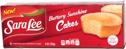 Sara Lee Buttery Sunshine Cakes