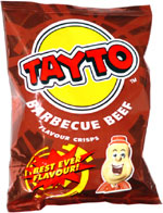 Tayto Barbecue Beef Flavour Crisps