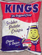 Kings Golden Potato Crisps Cheese & Onion Flavour