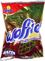 Tayto Waffles Crispy Potato Savoury Snacks Bacon Flavour