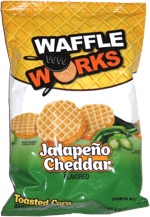 Waffle Works Jalapeño Cheddar Toasted Corn Waffle Sandwich Snacks