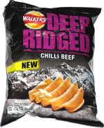 Walkers Deep Ridged Chilli Beef