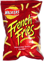 Walkers French Fries Crispy Potato Sticks Worcester Sauce Flavor
