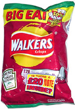 Walkers Heinz Ketchup Flavour Crisps