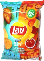 Lay's 2 in 1 Fried Chicken Wings & Sriracha Sauce Flavor