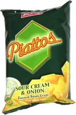 Piattos Sour Cream & Onion Flavored Potato Crisps