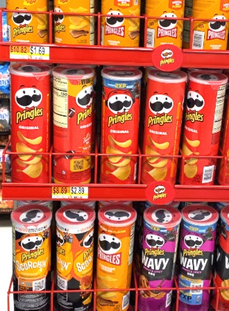 Pringles makes a double-switch to its logo