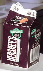 Hershey's Reduced Fat Chocolate Milk, pint size