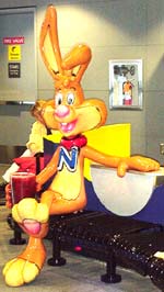 Nesquik Bunny statue