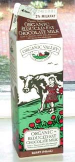 Organic Valley Chocolate Reduced Fat Milk (quart)