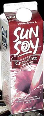 Sun Soy chocolate soy milk, 32-oz. size