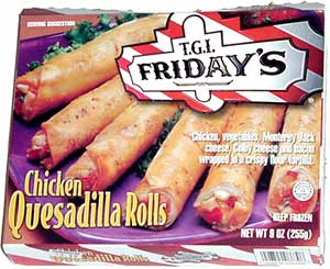 TGI Friday's Chicken Quesadilla Rolls