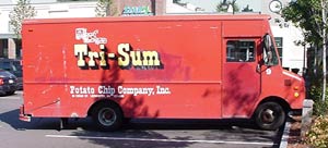 Tri-Sum potato chip truck