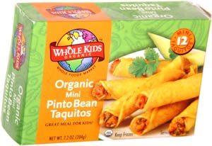 Whole Kids Organic Mini Pinto Bean Taquitos