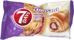 7 Days Soft Croissant Peanut Butter Creme & Jelly