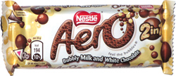 Nestle Aero 2 in 1 Bubbly Milk and White Chocolate