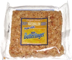 Angela Marie's Crispy Marshmallow Goodie Made with Nestle Butterfinger