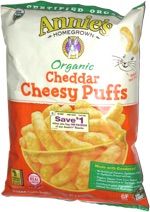 Annie's Organic Cheddar Cheesy Puffs