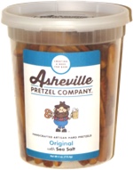 Asheville Pretzel Company Handcrafted Artisan Hard Pretzels Original with Sea Salt