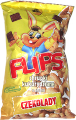 Flips Chrupki Kukurydziane o Smaku Czekolady