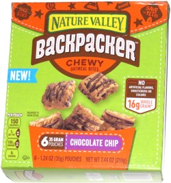 Nature Valley Backpacker Chewy Oatmeal Bites Chocolate Chip