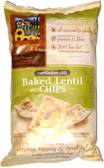 Cucumber Dill Baked Lentil Chips