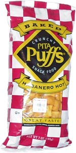 Baked Crunchy Pita Puffs Habanero Hot