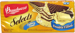 Bauducco Selects Wafer Cookies & Cream Double Filled