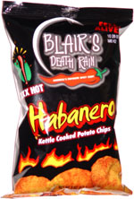 Blair's Death Rain XXX Hot Habanero Kettle Cooked Potato Chips