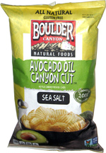 Boulder Canyon Natural Foods Avocado Oil Canyon Cut Kettle Cooked Potato Chips Sea Salt