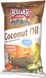 Boulder Canyon Coconut Oil Kettle Cooked Potato Chips Pineapple Habanero
