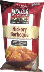 Boulder Canyon Natural Foods Hickory Barbeque Kettle Cooked Potato Chips