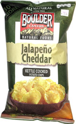 Boulder Canyon Natural Foods Jalapeno Cheddar Kettle Cooked Potato Chips