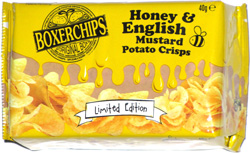 Boxerchips Honey & English Mustard Potato Crisps