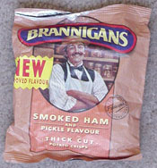 Brannigans Smoked Ham and Pickle Flavor Thick Cut Potato Crisps