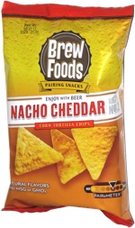 Brew Foods Pairing Snacks Nacho Cheddar Tortilla Chips
