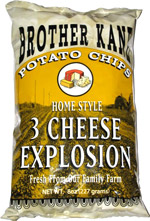Brother Kane Potato Chips Home Style 3 Cheese Explosion