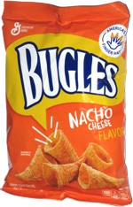 Bugles Nacho Cheese Flavor Crispy Corn Snacks