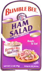 Bumble Bee Ham Salad with Crackers