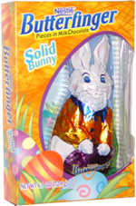 Butterfinger Pieces in Milk Chocolate Solid Bunny